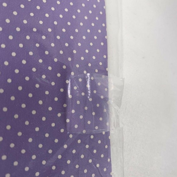 Vintage Artfaire All Occasion Lavender Polka Dot Gift Wrap Sheets Two 20" x 30" - Picture 7 of 7